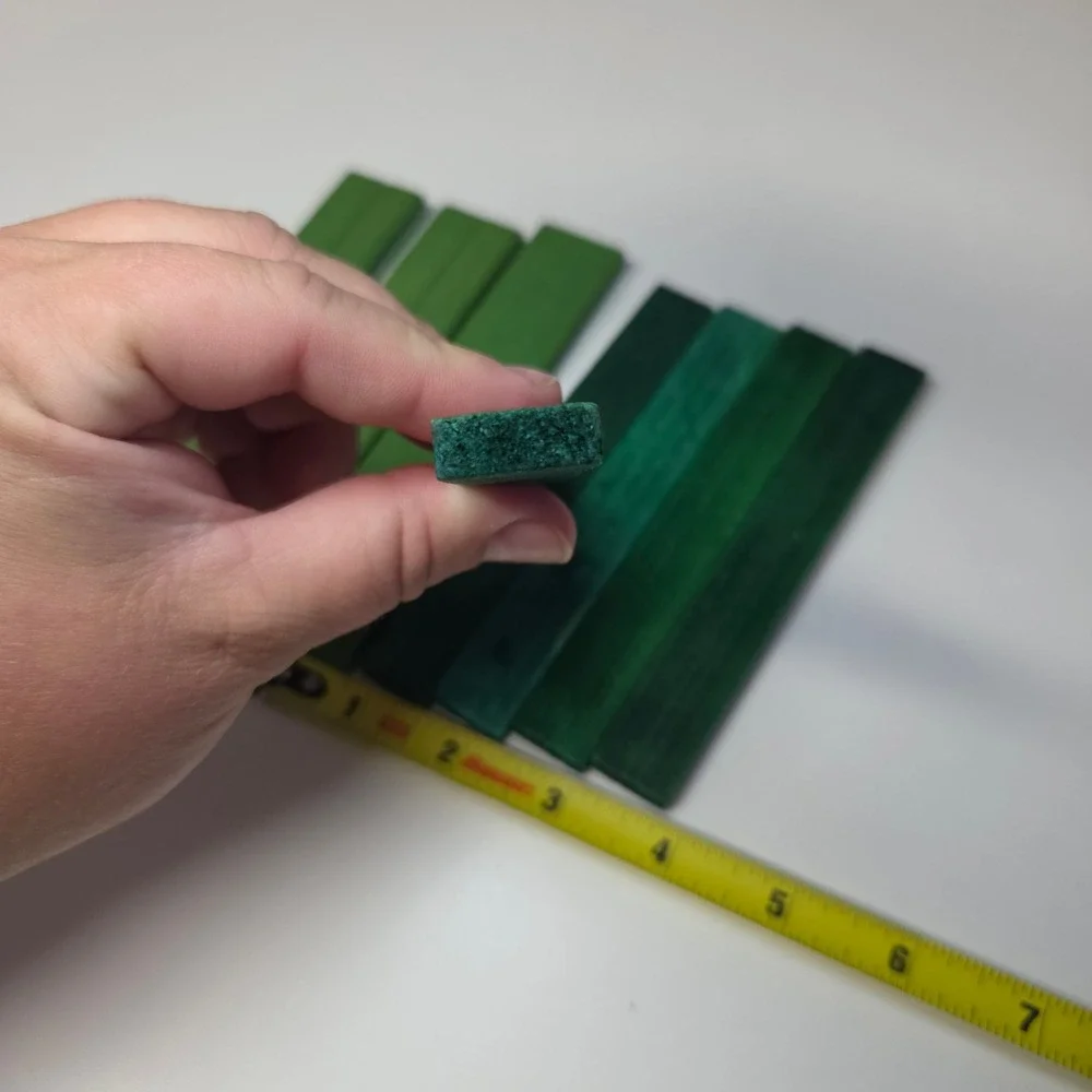 Lincoln Logs Green Wood Roof Slats Replacement Parts Lot of 8 Small Pieces